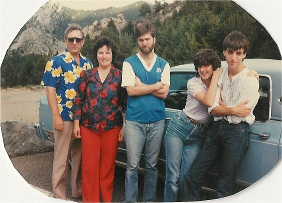 Big Dave with members of the Carr family